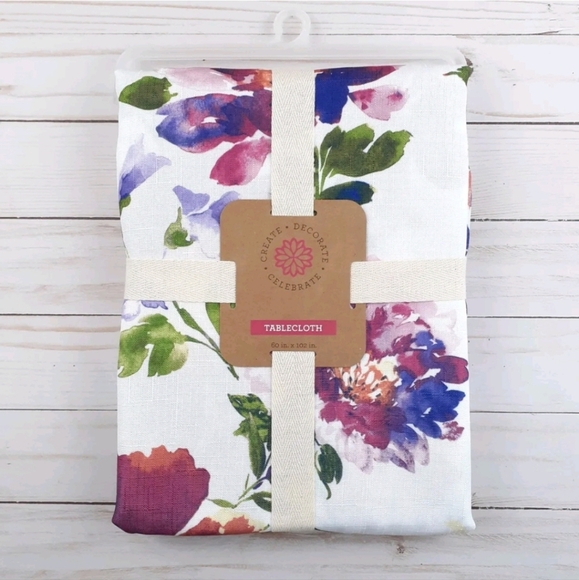 Fabric Tablecloth Floral Flowers Spring Summer60x102 Harmony - Picture 1 of 3